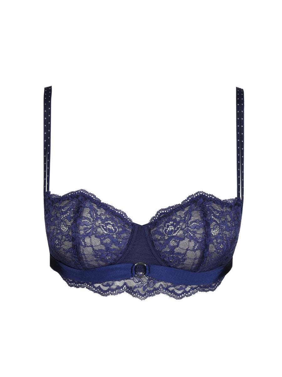 Musea Vertical Seam Balcony Bra - Sapphire Blue