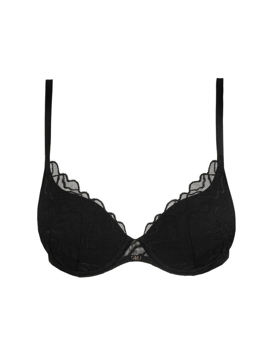 Nillo Padded Heartshape Bra - Black