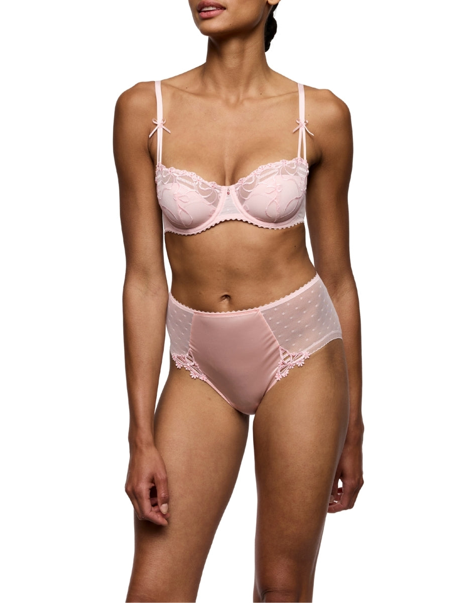 Noova Half Padded Balcony Bra - Gardenia Rose