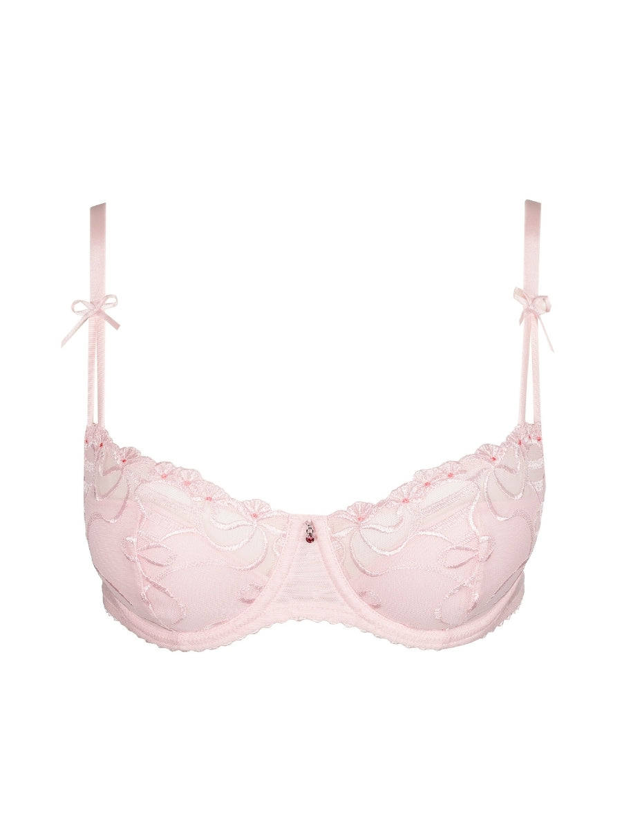 Noova Half Padded Balcony Bra - Gardenia Rose