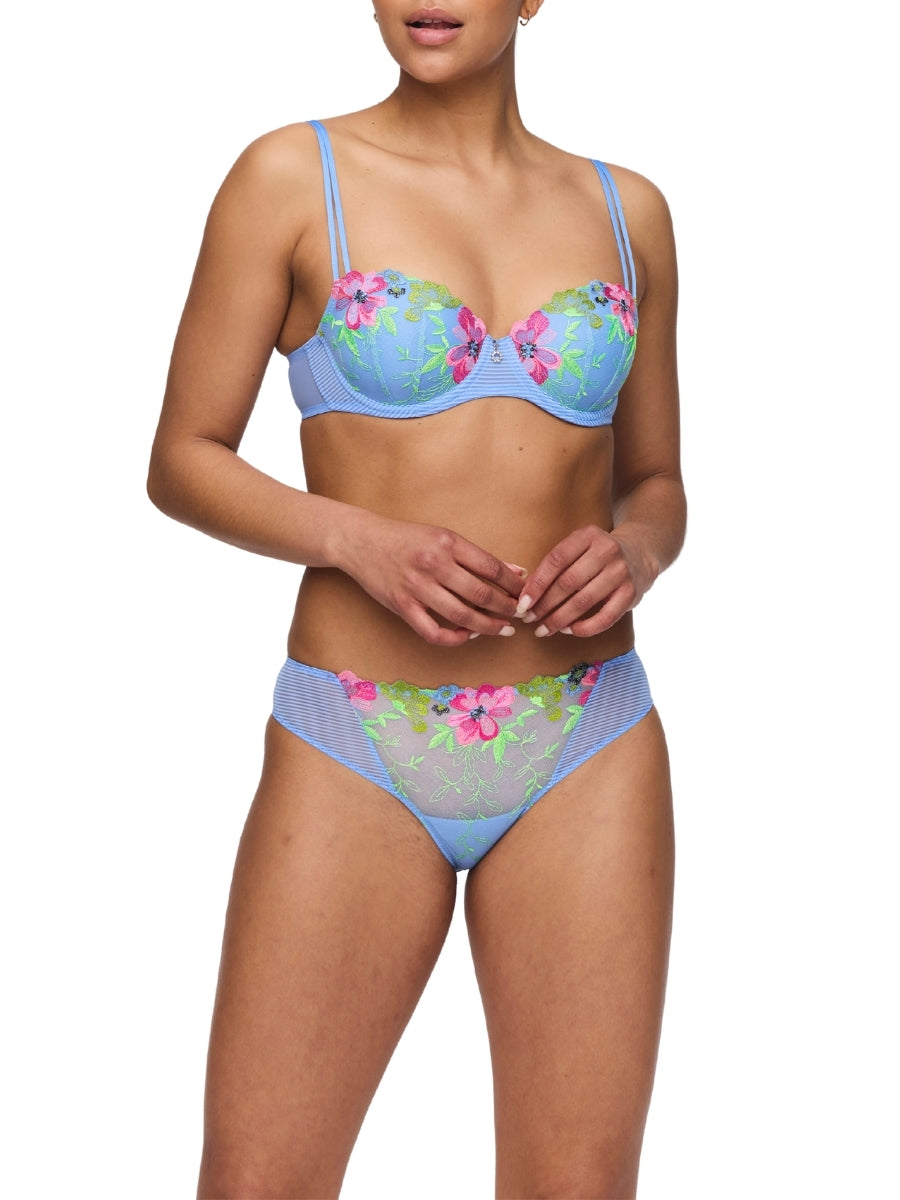 Odilly Padded Balcony Bra - Santorini Blue