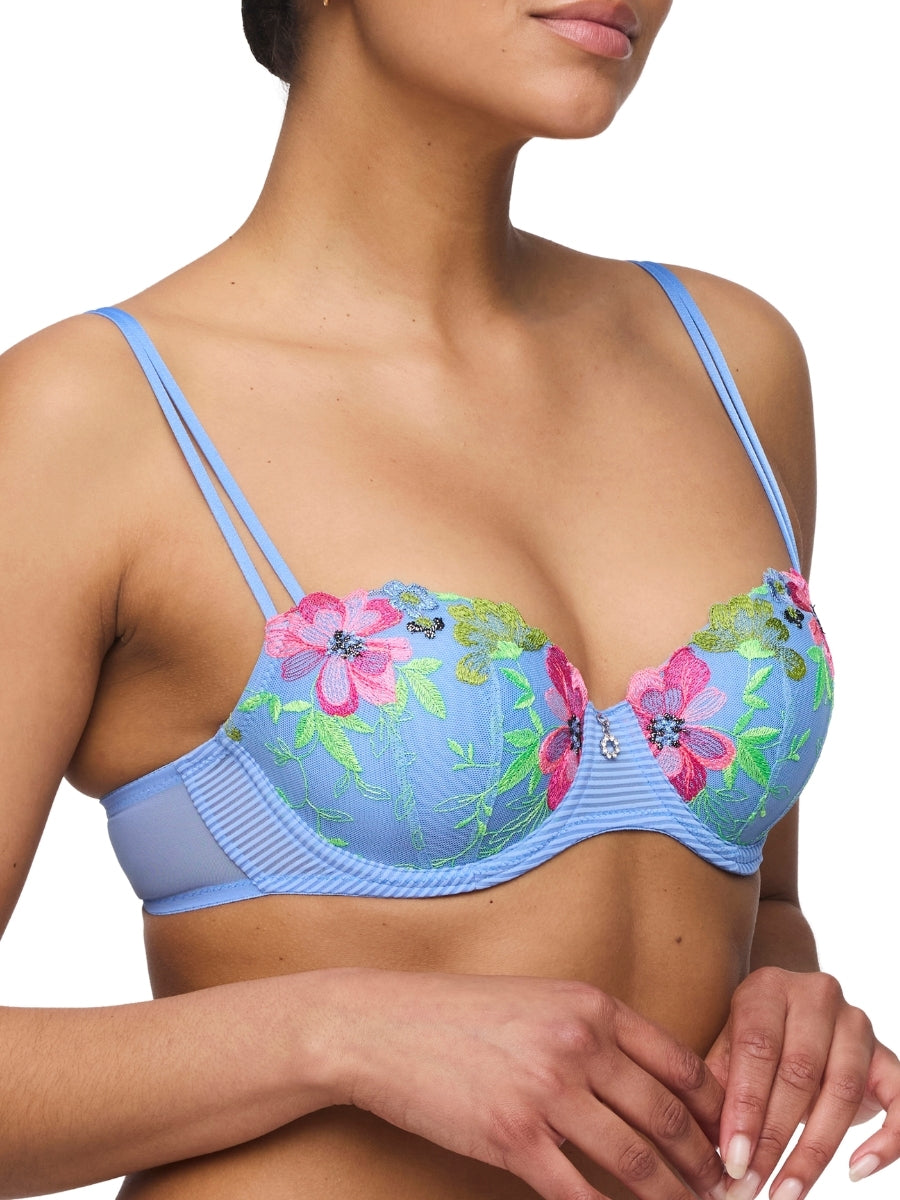 Odilly Padded Balcony Bra - Santorini Blue