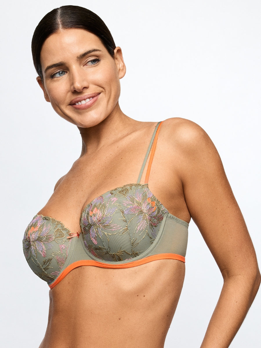 Rommi Padded Balcony Bra - Botanique