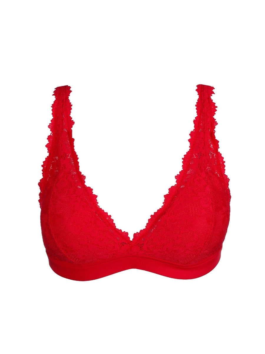 Soft Studio Padded Bralette - True Red
