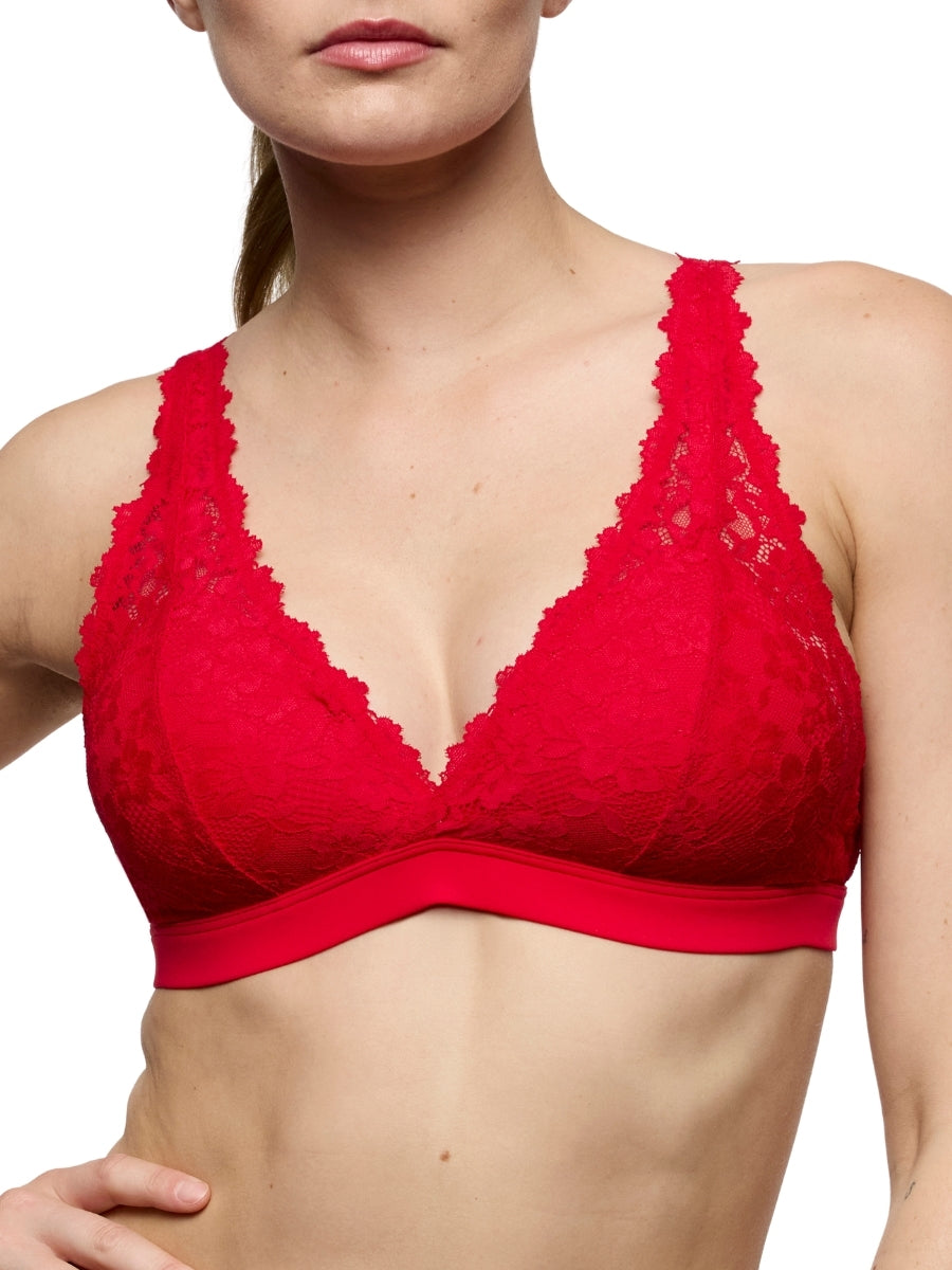 Soft Studio Padded Bralette - True Red