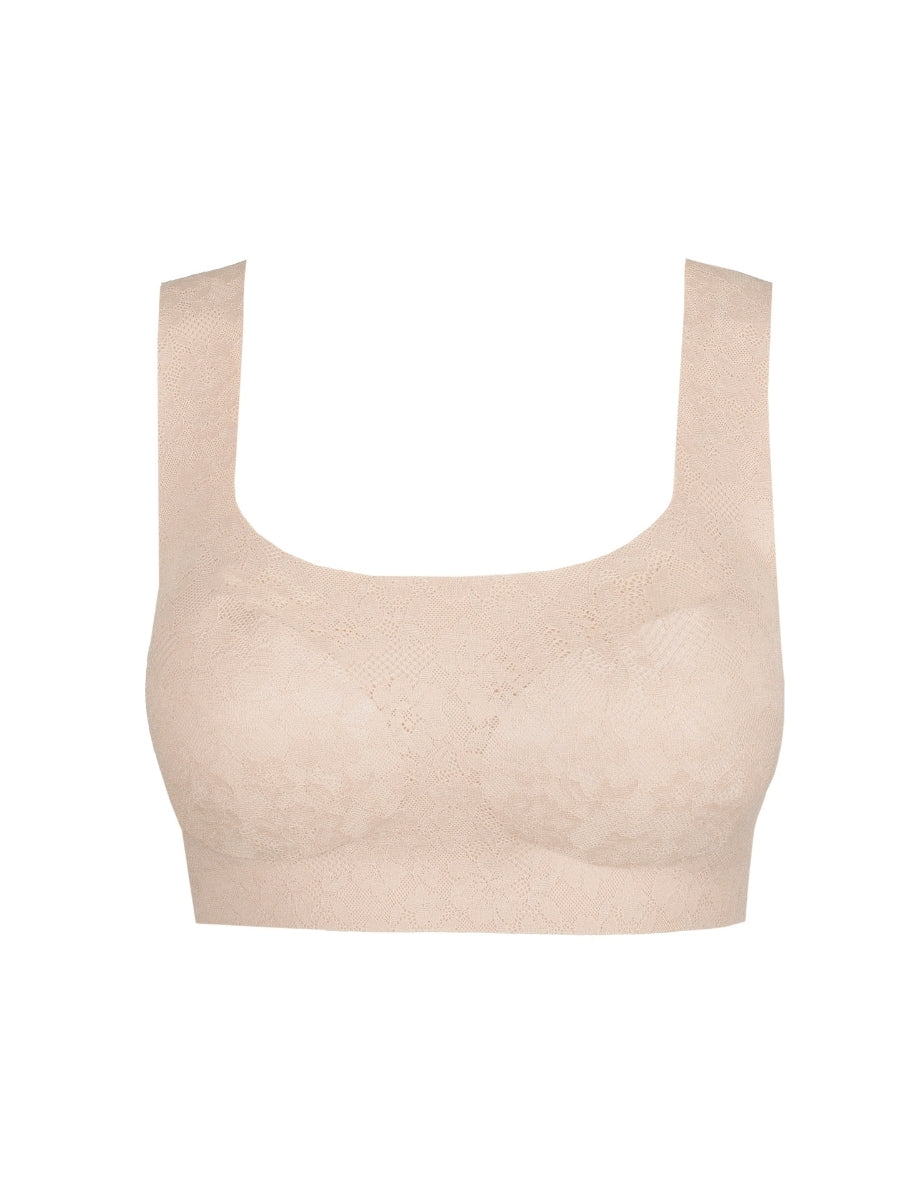 Soft Studio Lace Padded Bralette - Caffé Latte