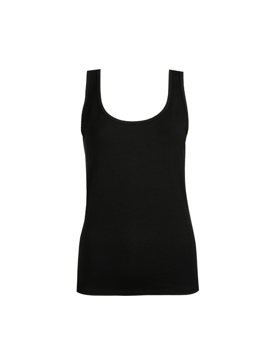 Soft Studio Vest Top - Black