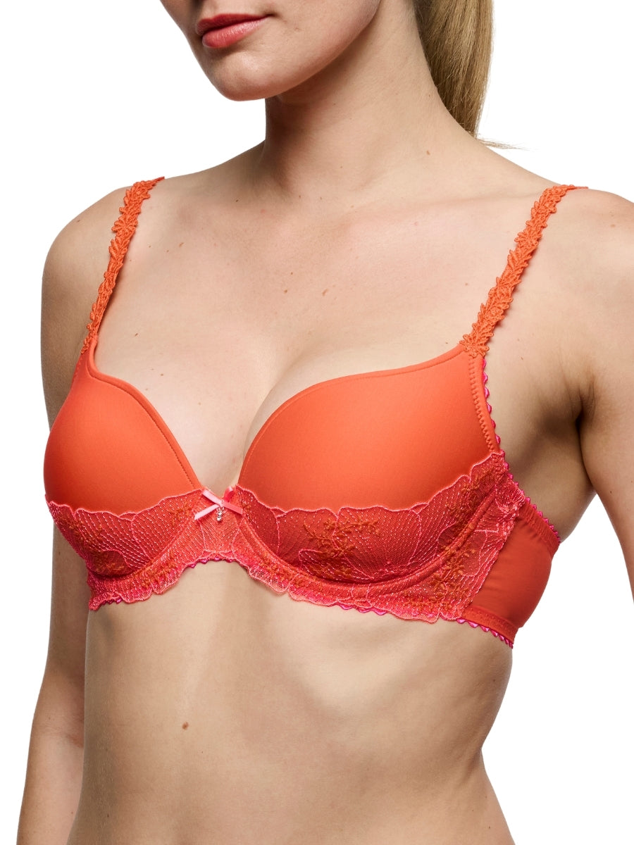 Solene Padded Heartshape Bra - Pamplemousse