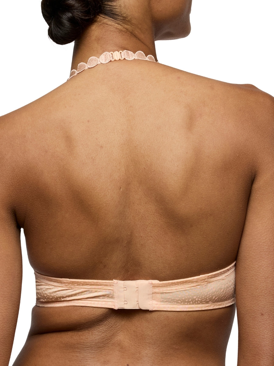 Tom Padded Plunge Bra - Peach Whisper