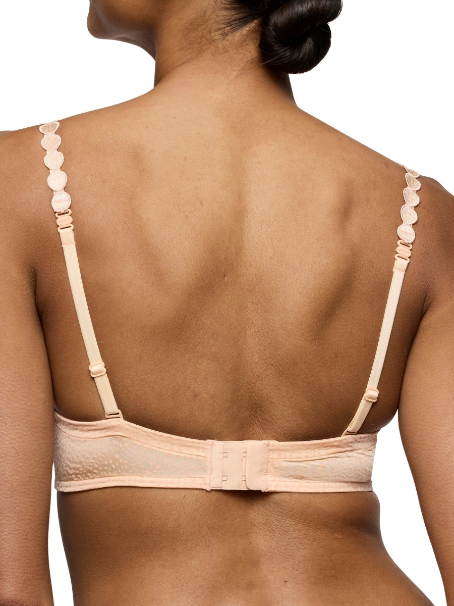 Tom Padded Plunge Bra - Peach Whisper
