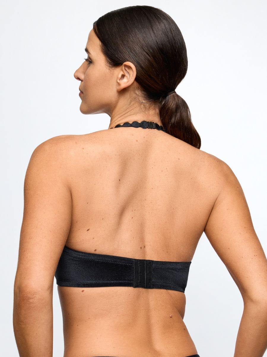 Tom Padded Heartshape Bra - Black Velvet