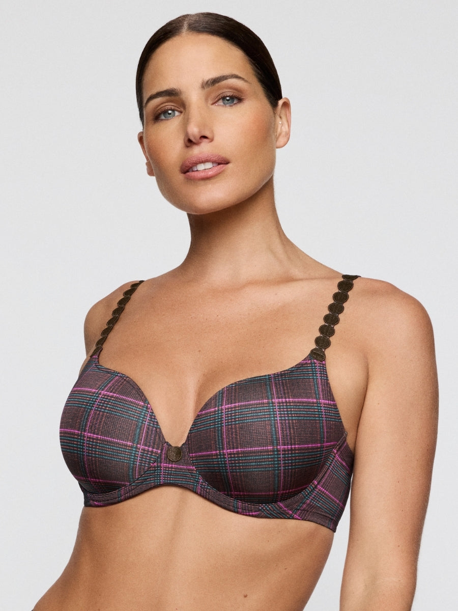 Tom Padded Heartshape Bra - Wengé