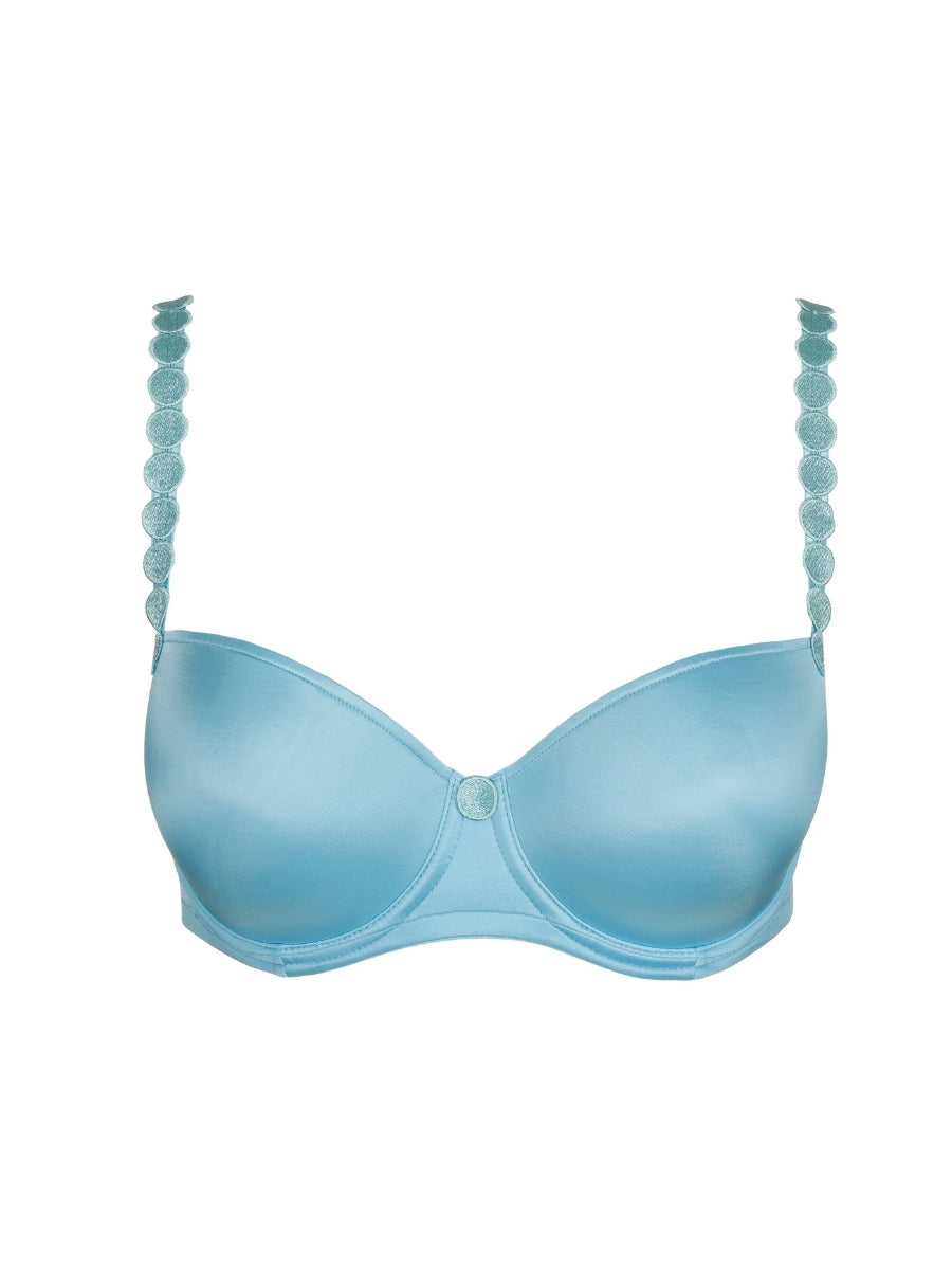 Tom Padded Balcony Bra - Azure Delight