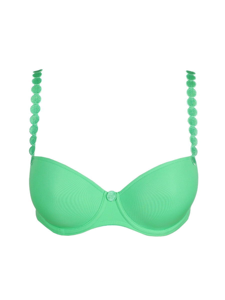 Tom Padded Balcony Bra - Lush Green