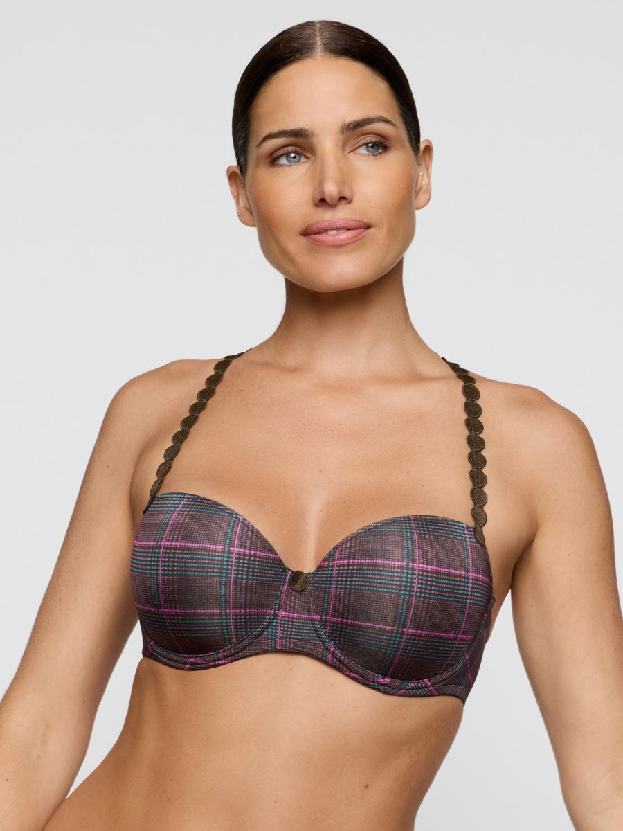 Tom Padded Balcony Bra - Wengé