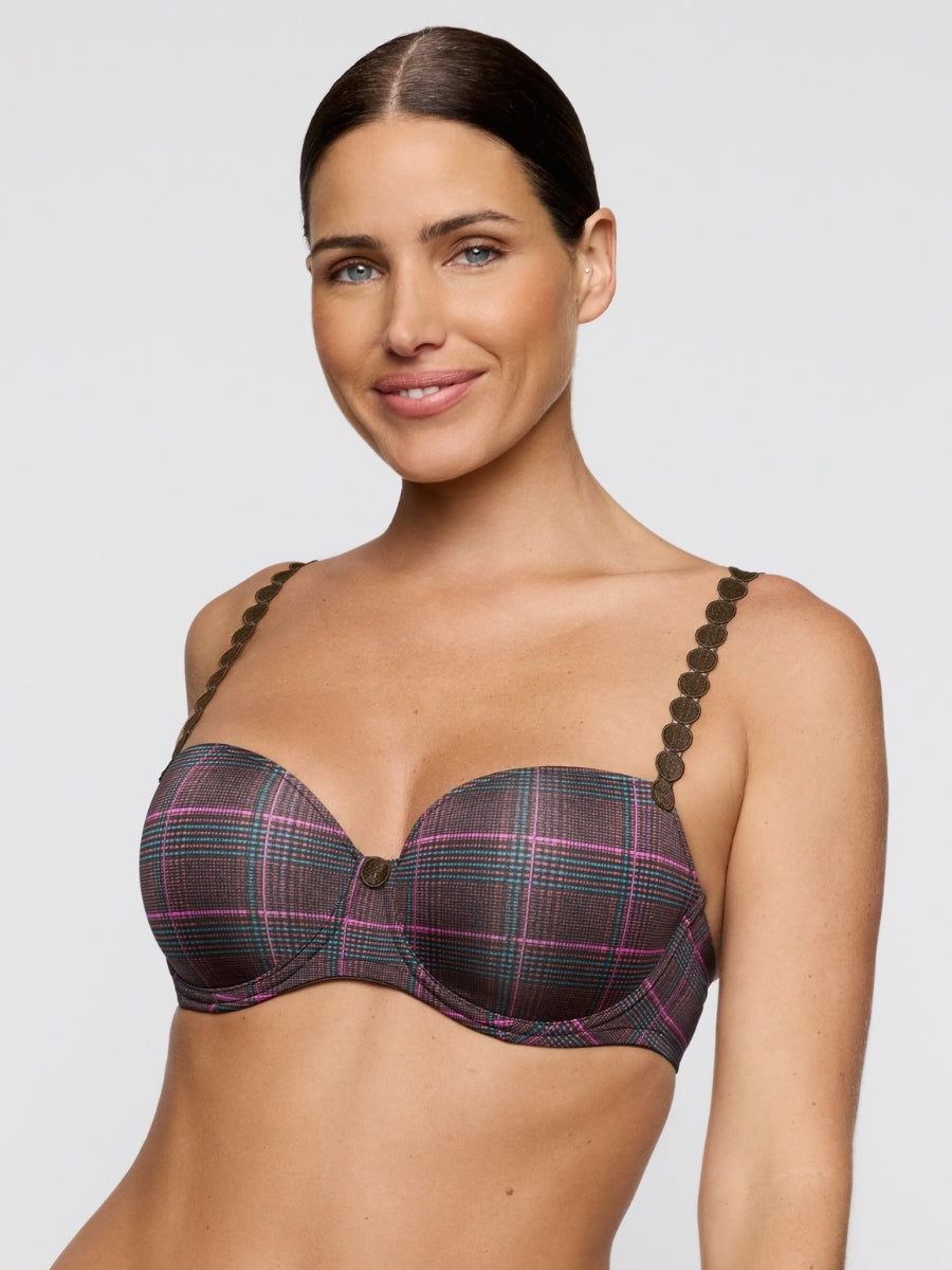 Tom Padded Balcony Bra - Wengé
