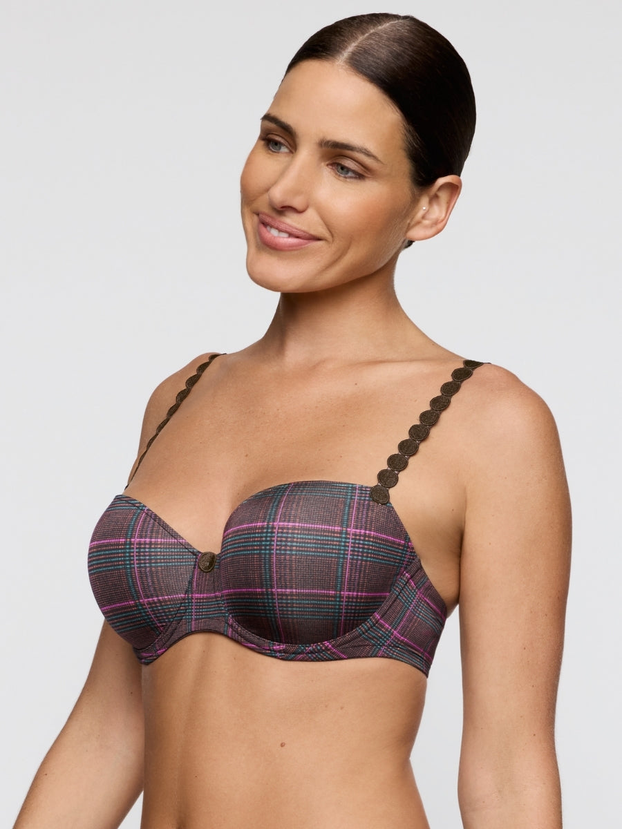 Tom Padded Balcony Bra - Wengé
