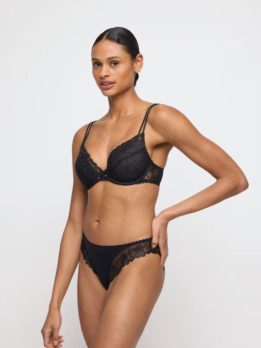 Jane Push Up Bra - Black