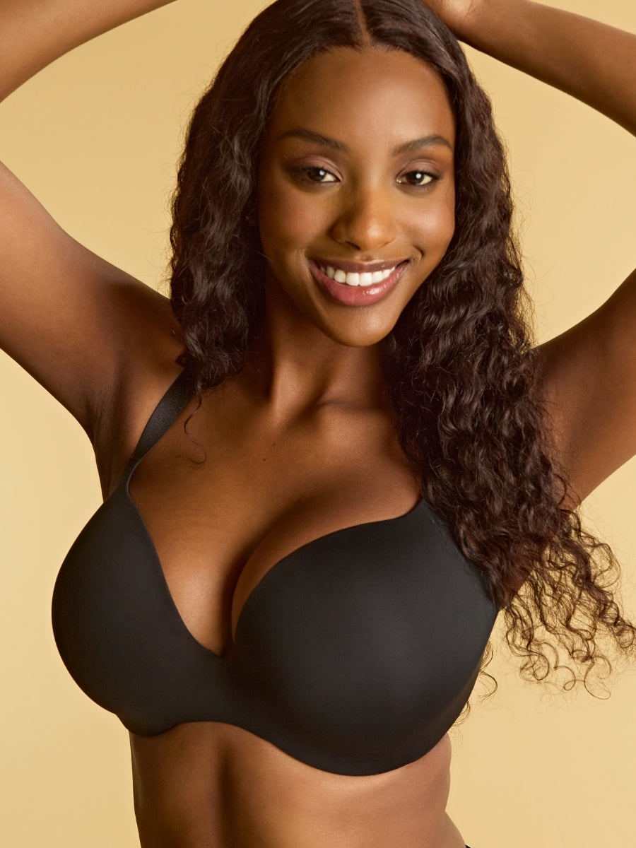 365 Moulded Plunge Bra - Black