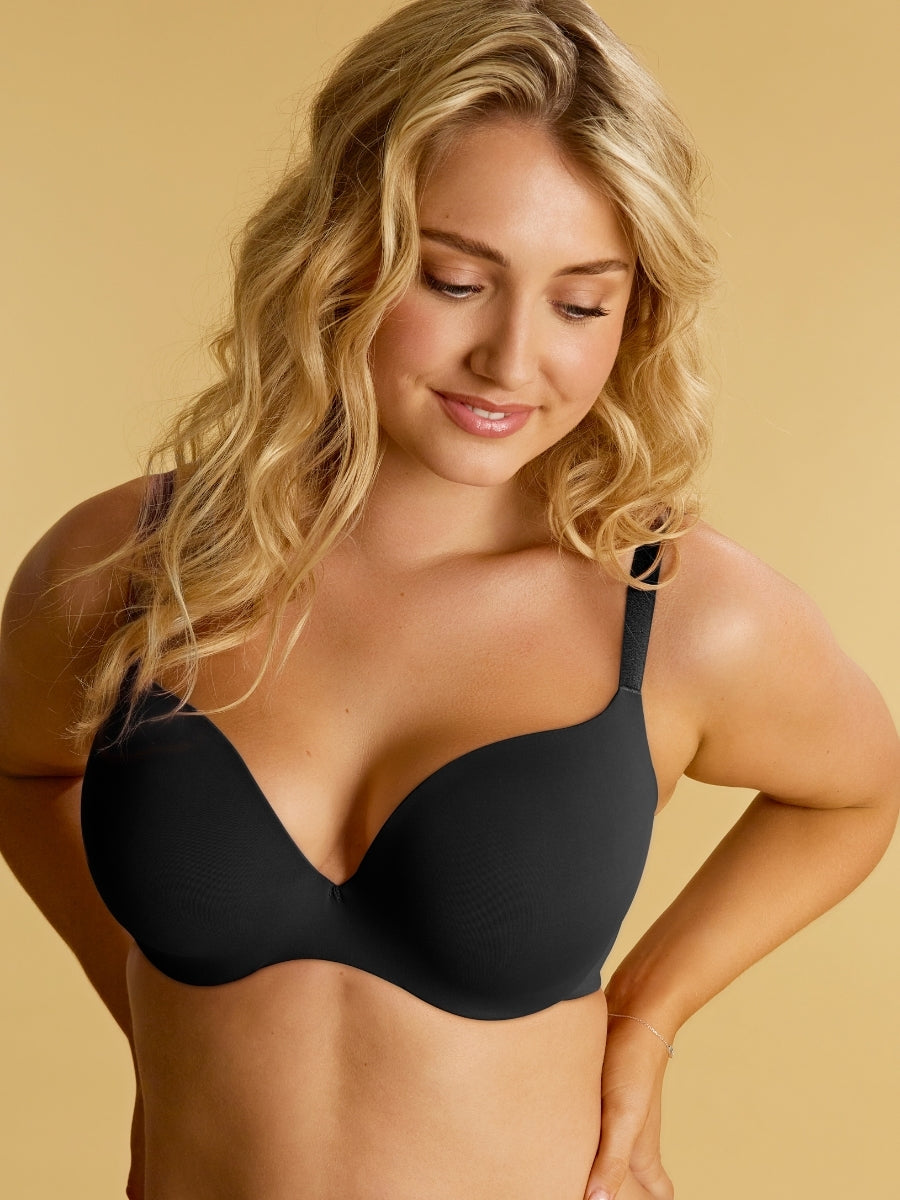 365 Moulded Plunge Bra - Black