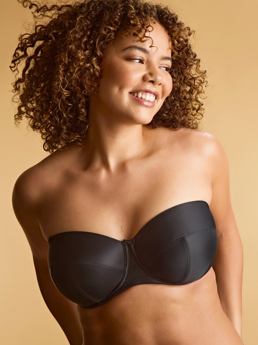 Alice Balcony Strapless Bra - Black