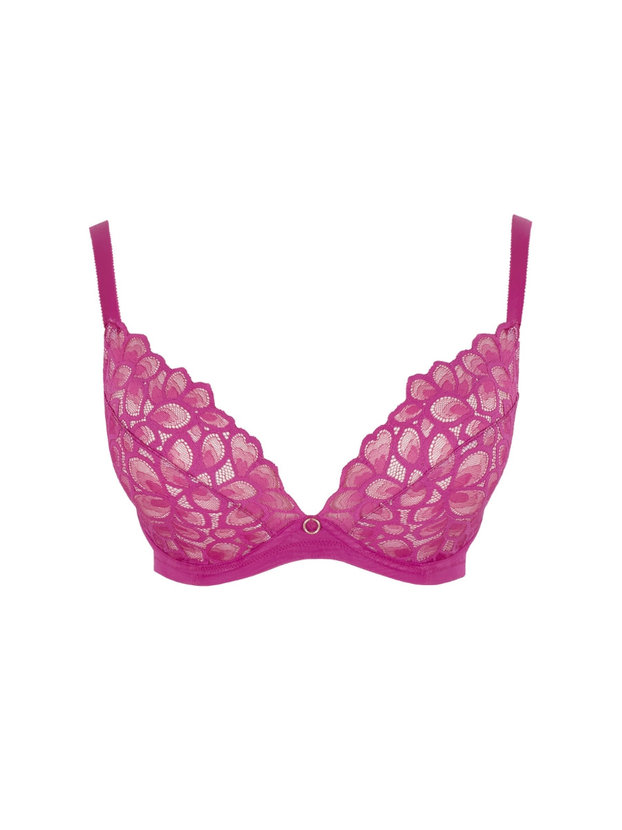Allure Demi Plunge Bra - Magenta