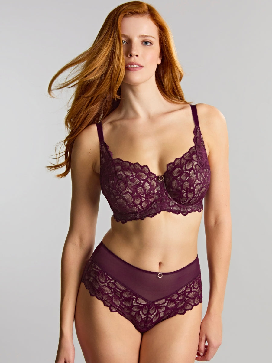 Allure Full Cup Bra - Plum