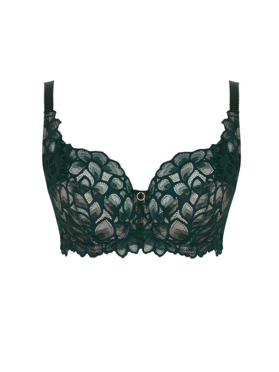 Allure Full Cup Bra - Forest Green