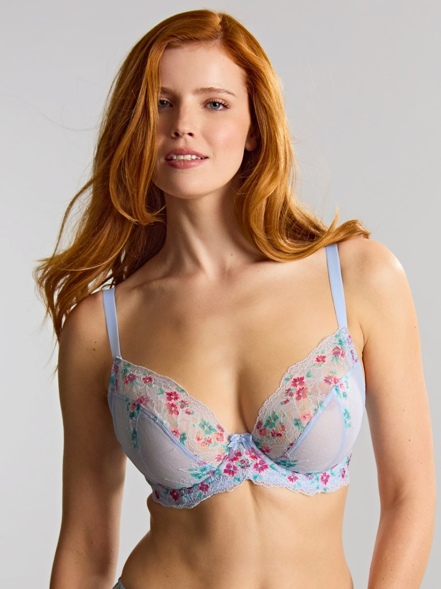 Ana Plunge Bra - Cornflower