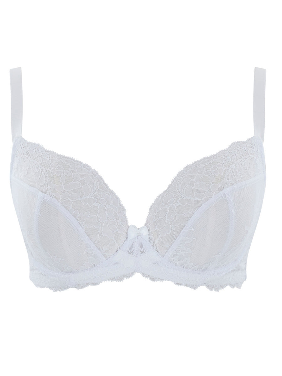 Ana Plunge Bra - White
