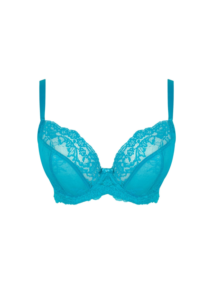Ana Plunge Bra - Ocean Blue