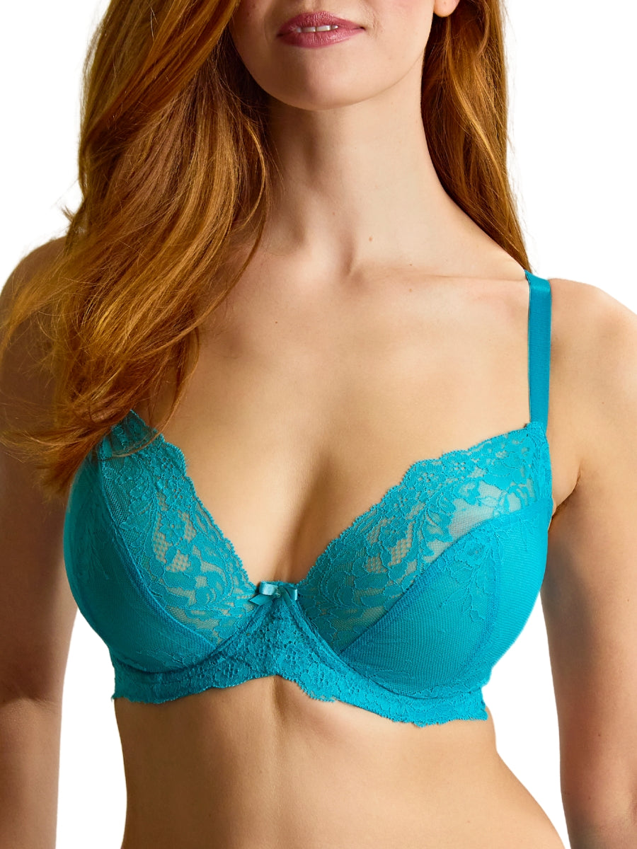 Ana Plunge Bra - Ocean Blue