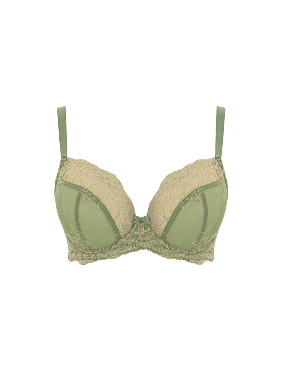 Ana Plunge Bra - Sage/Sand