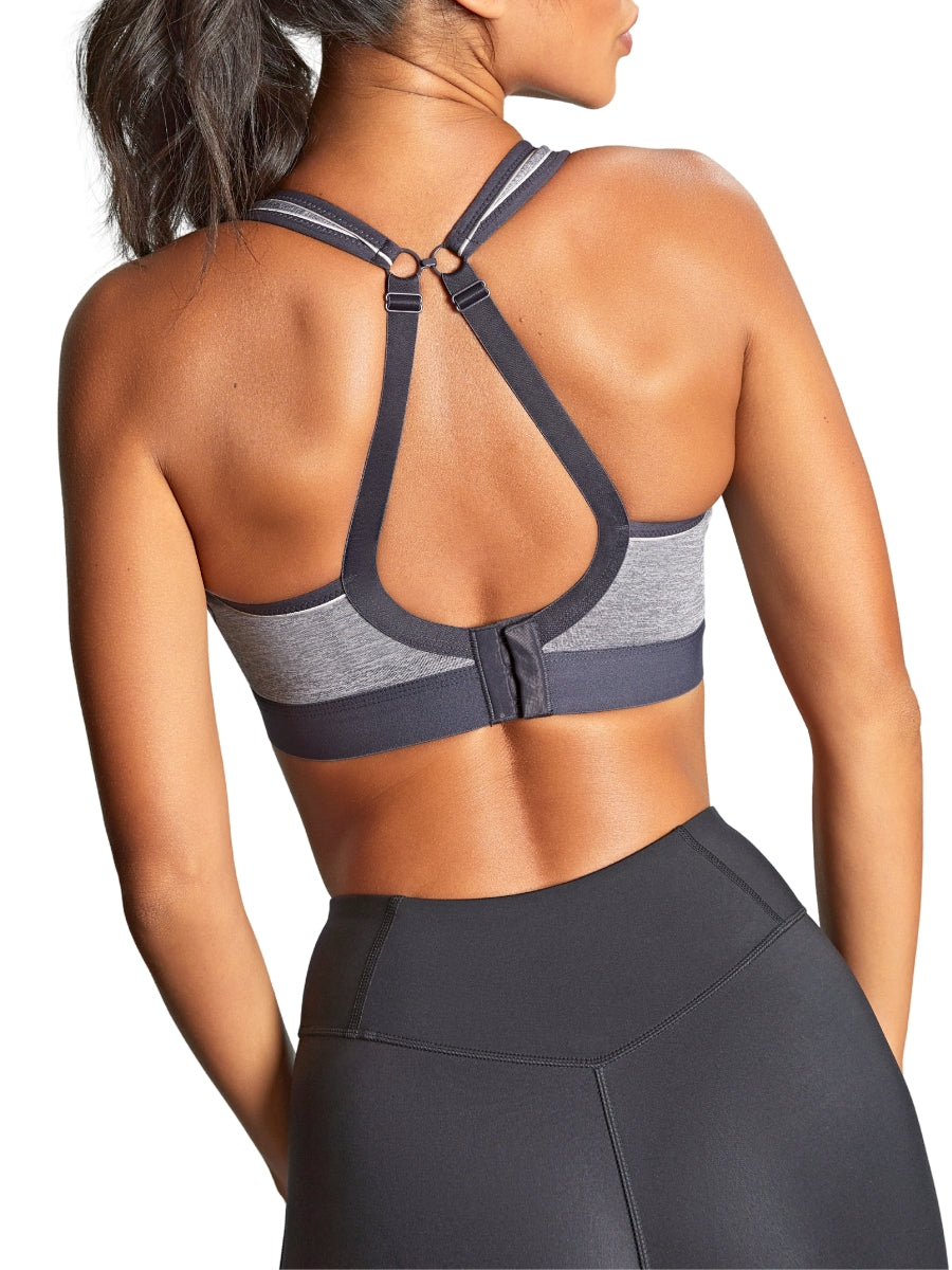 Boundless Non Wired Racerback Sports Bra - Charcoal Marl