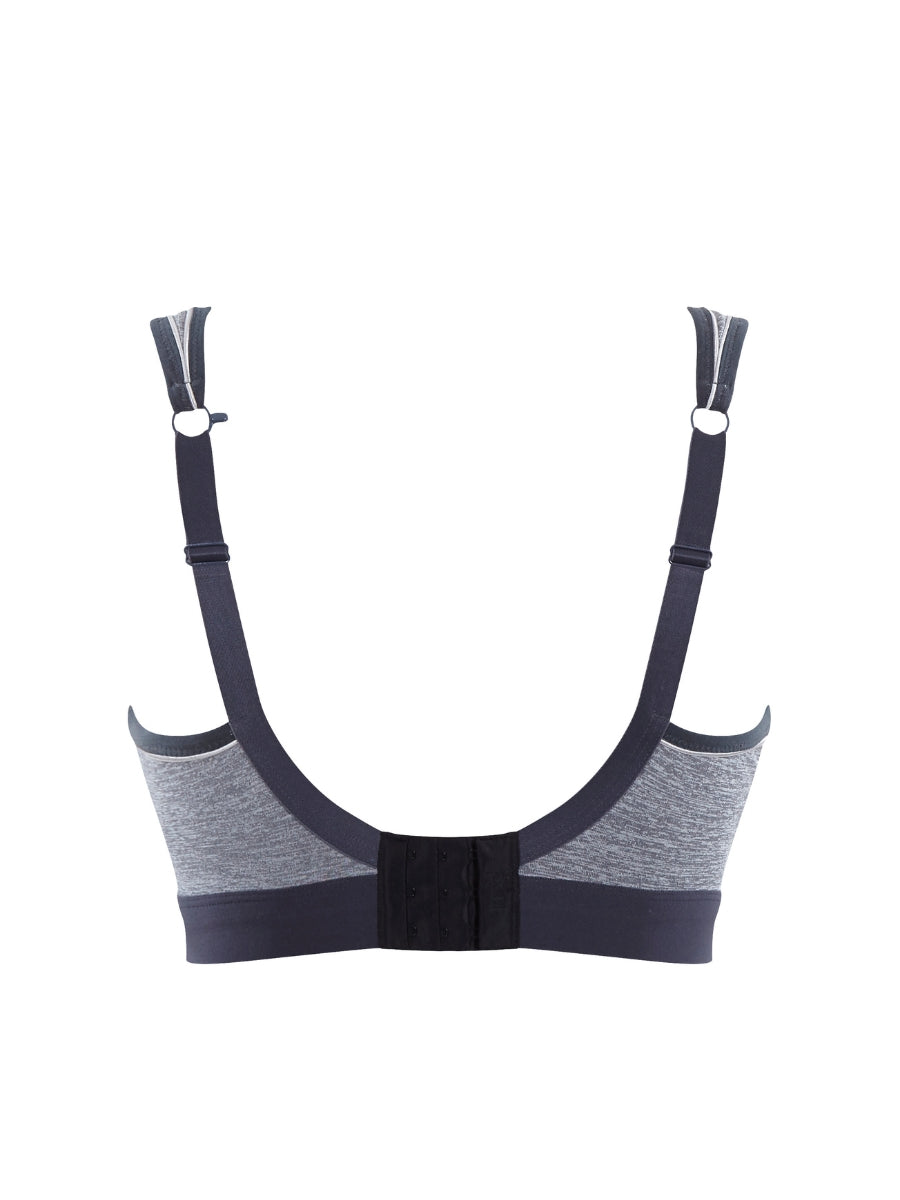 Boundless Non Wired Racerback Sports Bra - Charcoal Marl