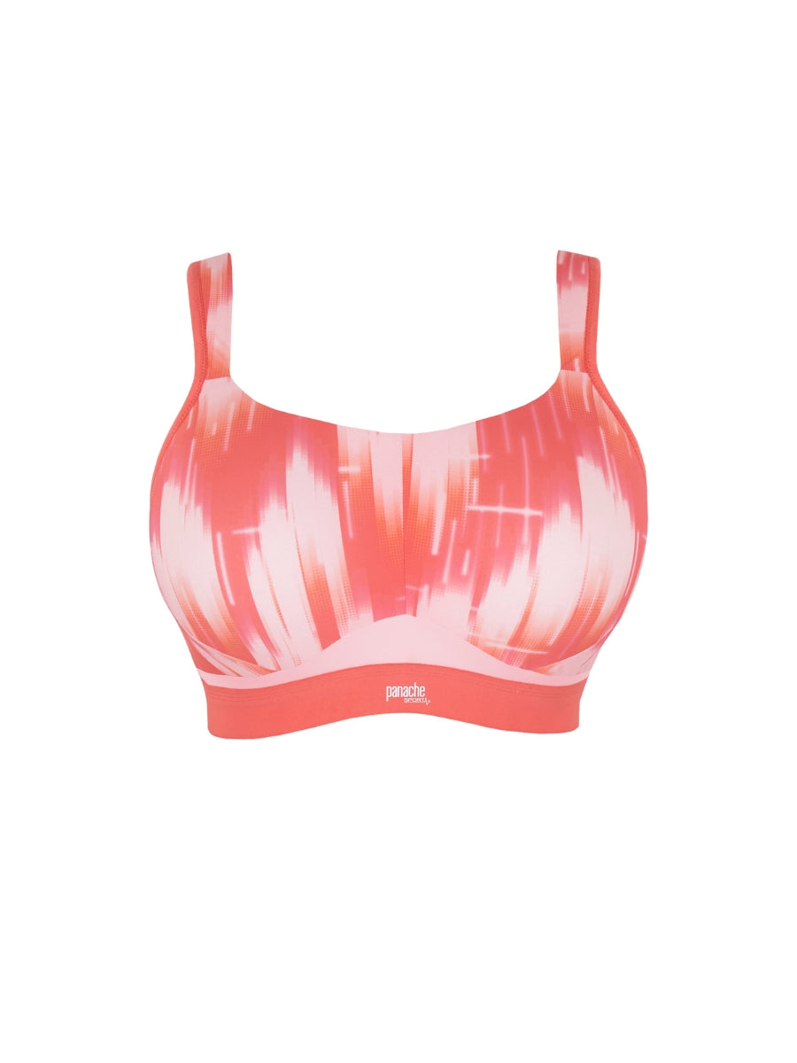 Boundless Non Wired Racerback Sports Bra - Pink Abstract