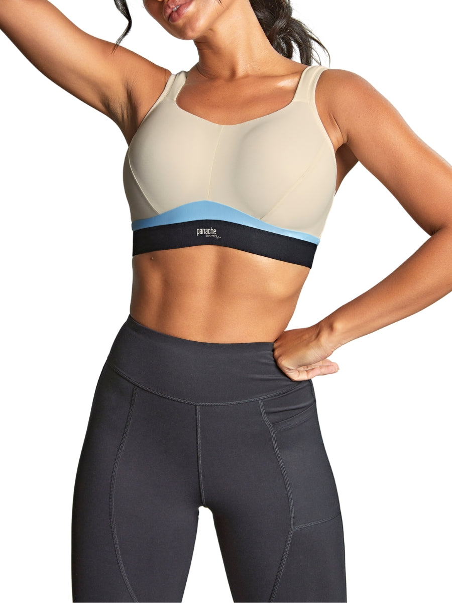 Boundless Non Wired Racerback Sports Bra - Chalk/Black