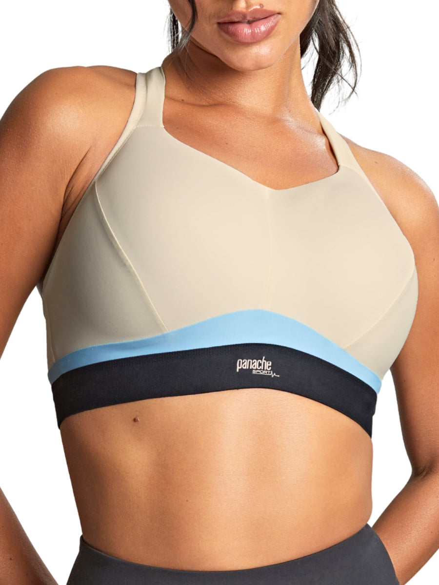Boundless Non Wired Racerback Sports Bra - Chalk/Black