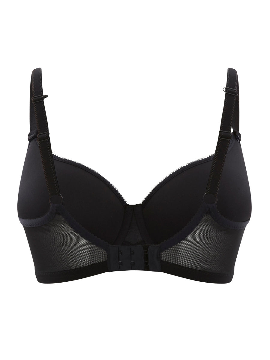 Cari Moulded Spacer T-Shirt Bra - Black