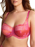 Clara Full Cup Bra - Pink Papaya