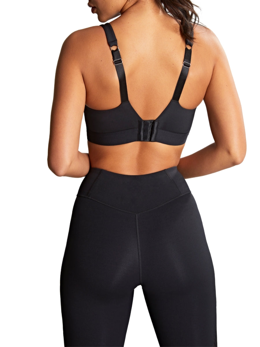 Endurance Wired Racerback Sports Bra - Black