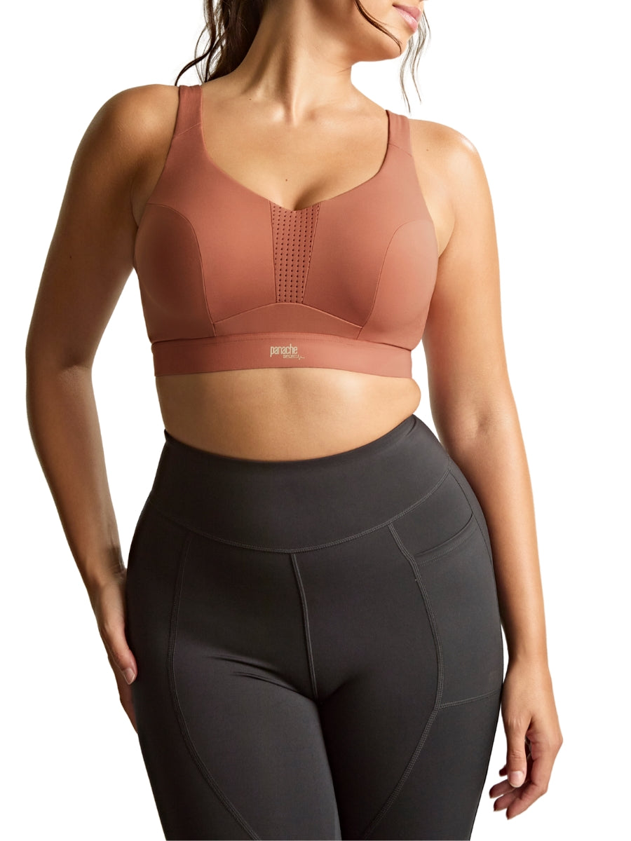 Endurance Wired Racerback Sports Bra - Sienna Rose