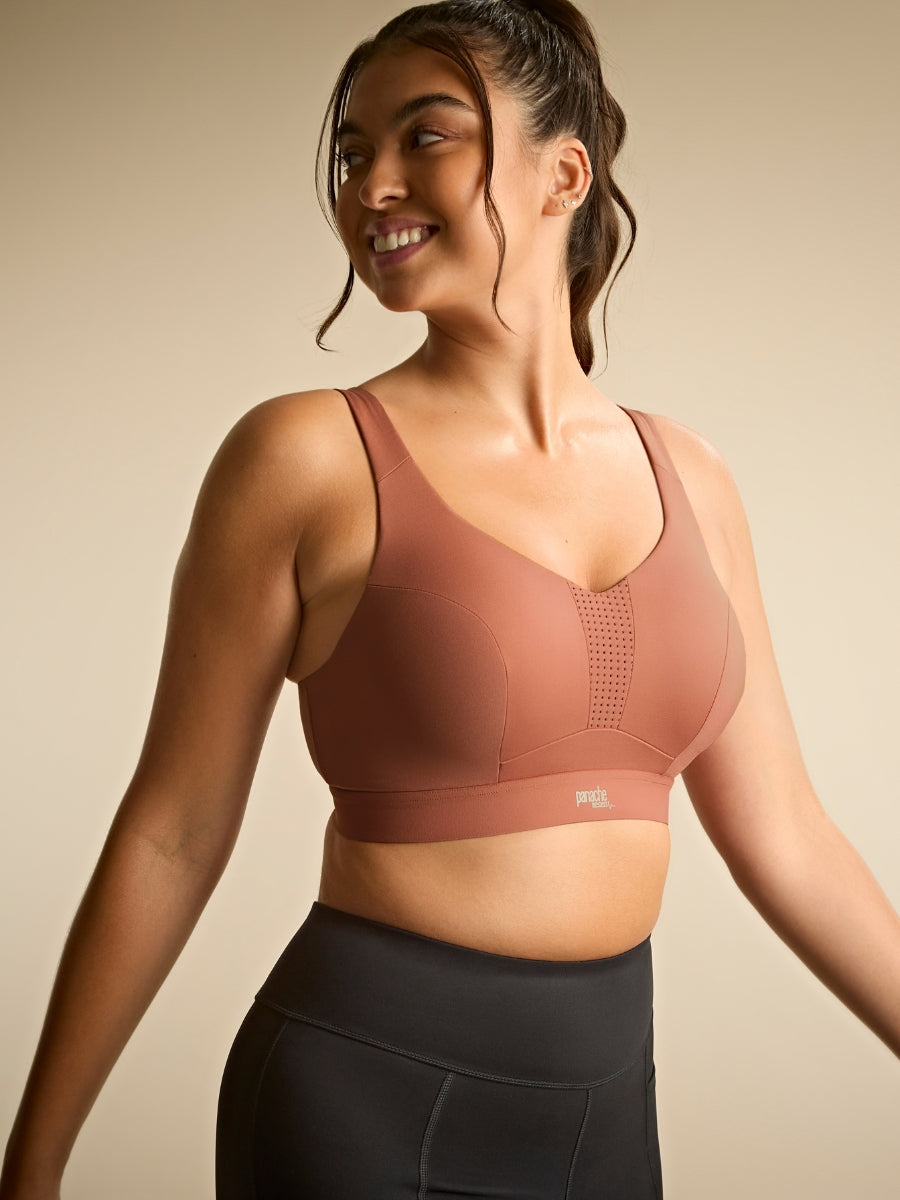 Endurance Wired Racerback Sports Bra - Sienna Rose