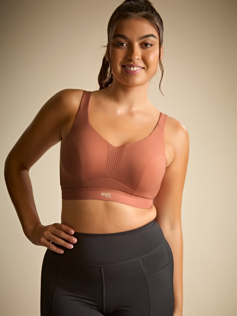 Endurance Wired Racerback Sports Bra - Sienna Rose