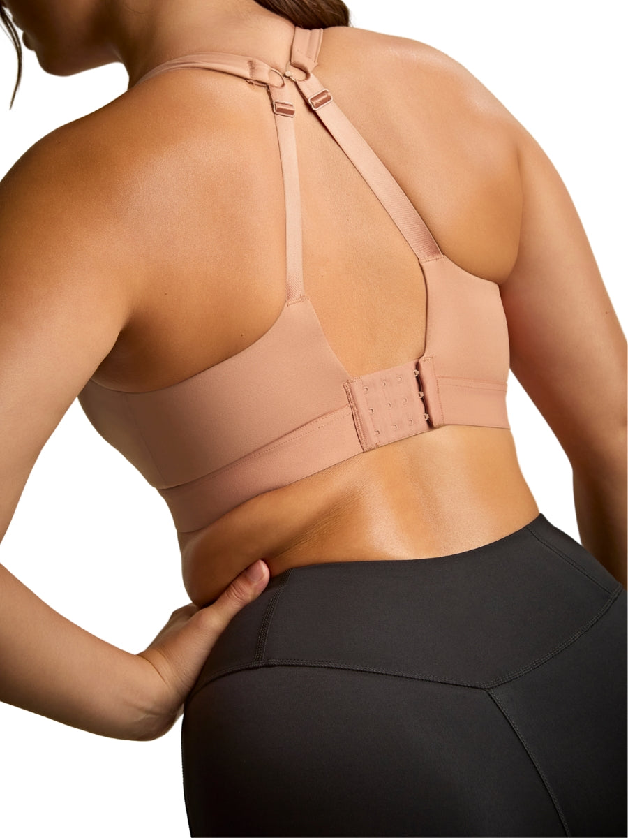 Endurance Wired Racerback Sports Bra - Dusty Rose