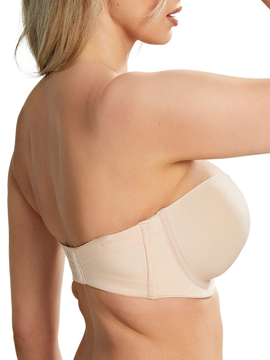 Faith Moulded Strapless Bra - Latte