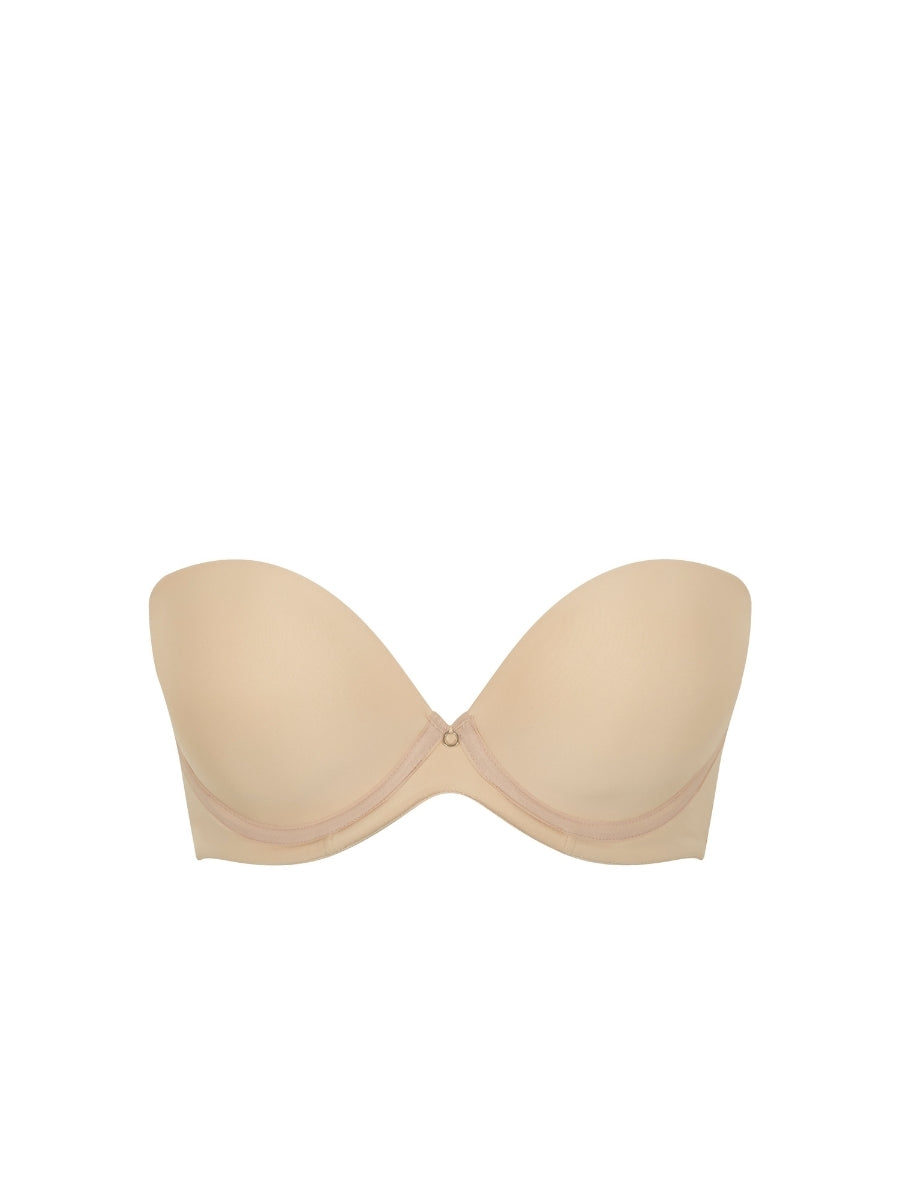 Faith Moulded Strapless Bra - Latte
