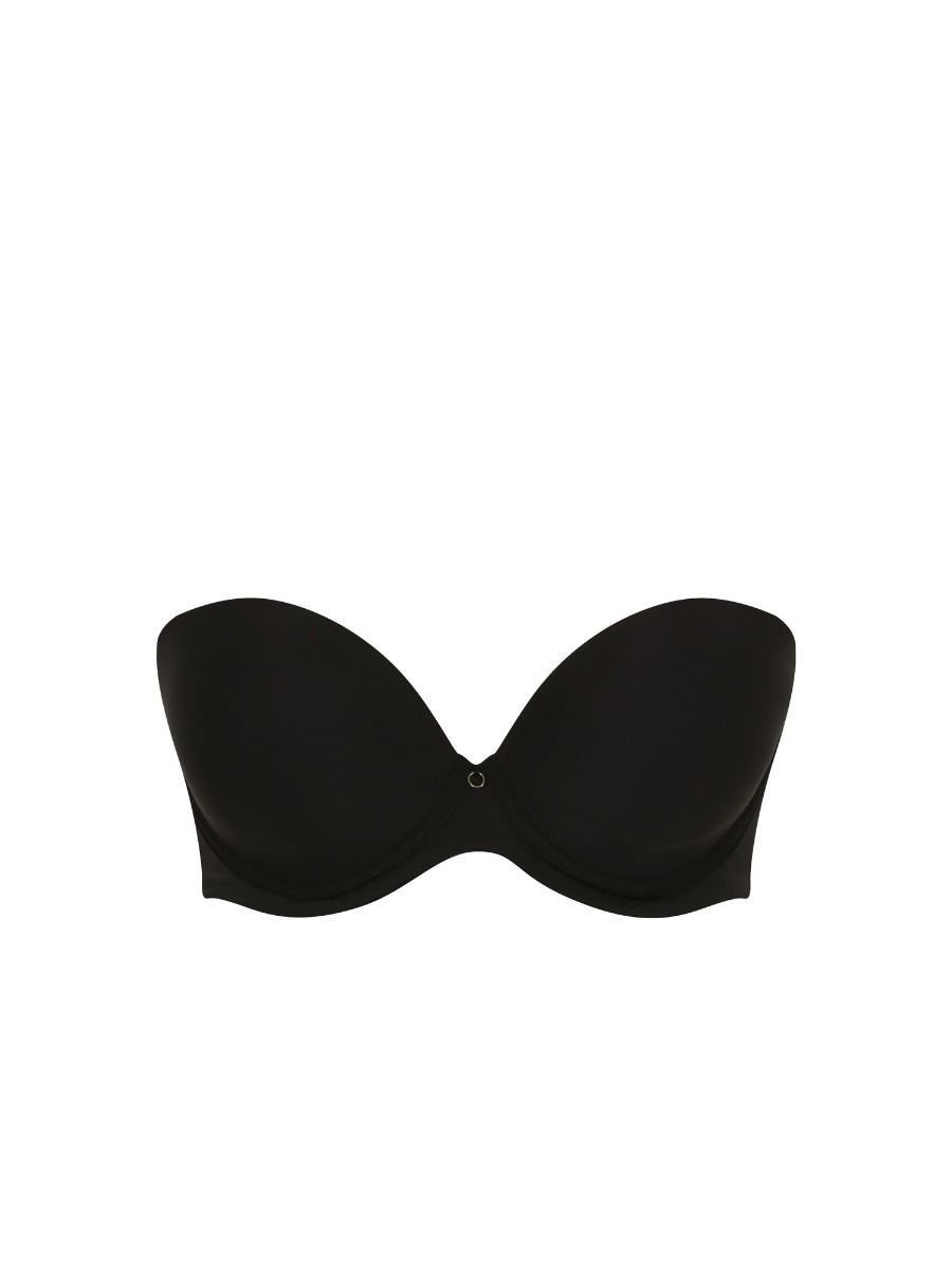 Faith Moulded Strapless Bra - Noir