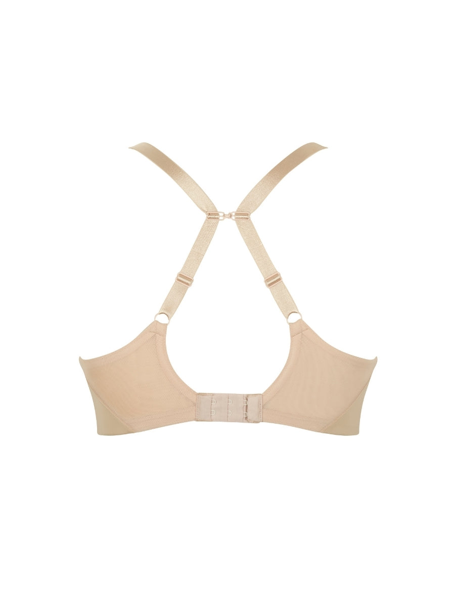Faith Moulded Plunge Bra - Latte