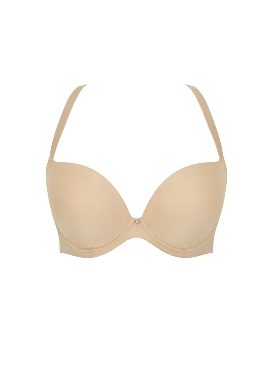 Faith Moulded Plunge Bra - Latte